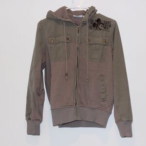 Disneyland Paris Jacket Women Size Small in olive 🫒